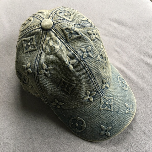 Louis Vuitton Washed Denim Hat Cap - Picture 1 of 5